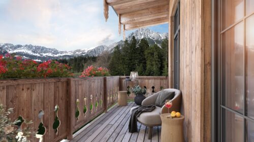 SUITES I ELLMAU Terrasse